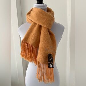 ALPACA CAMARGO Long Winter Scarf Alpaca Blend Fuzzy Soft Fringe Made Peru Layer